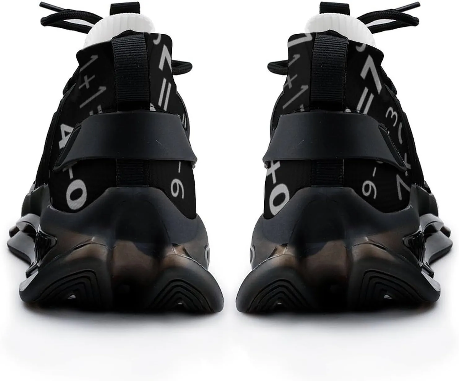 Like Math Walking Shoes for Men Lightweight Tennis Fashion Elastic Sports Shoes Cushion Basketball Shoes