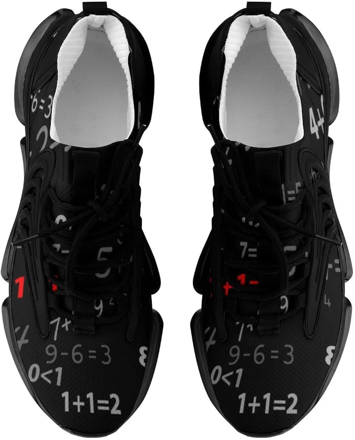 Like Math Walking Shoes for Men Lightweight Tennis Fashion Elastic Sports Shoes Cushion Basketball Shoes