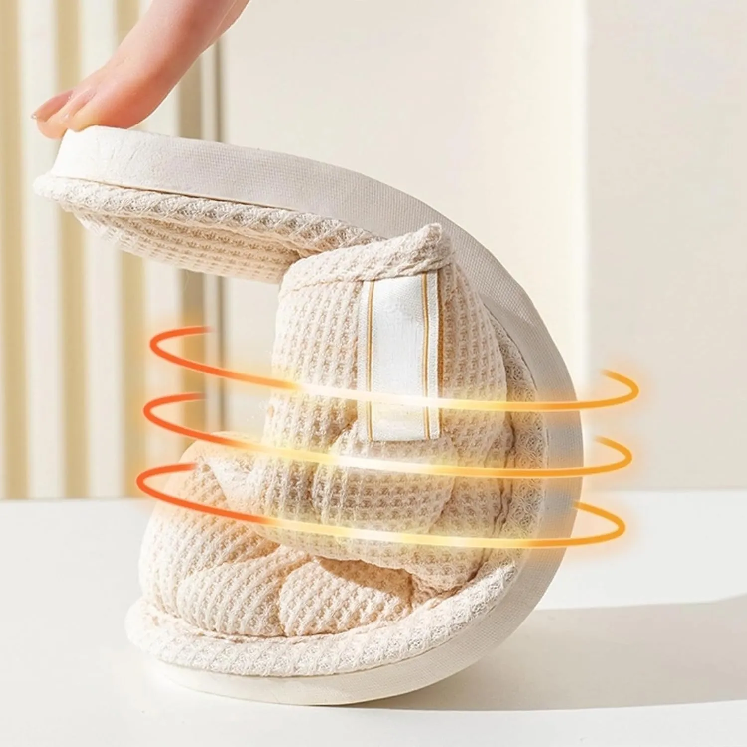 Linen House Slippers Couple Indoor Lightweight Home Slippers Soft Sole Bedroom Slippers Shoes Non-Slip Plush Cotton Autumn Slippers Slides Winter Warm Slippers for Women Men