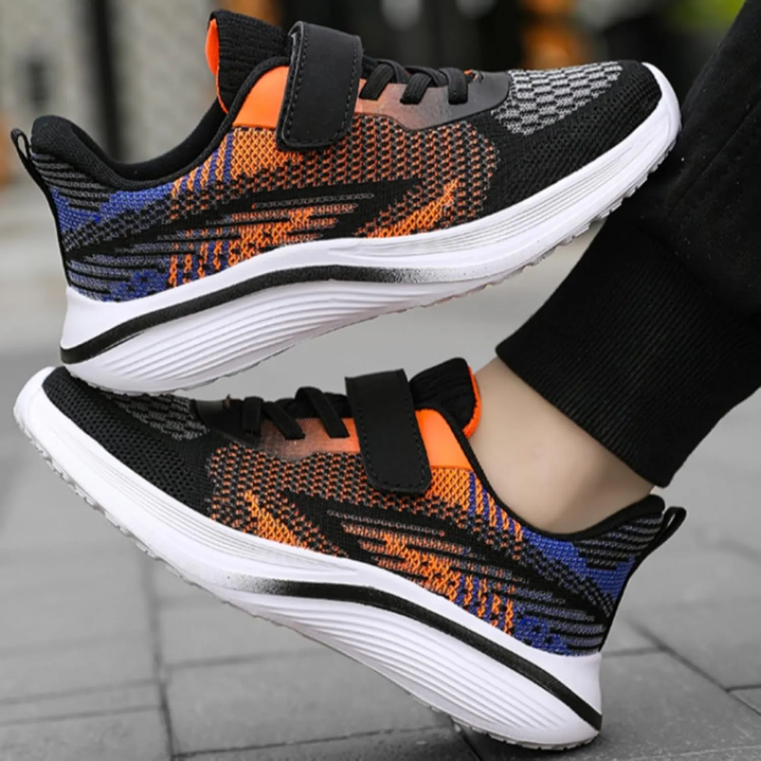 LLTMALL Boys Girls Breathable Mesh Tennis Shoes Walking Running Sneakers