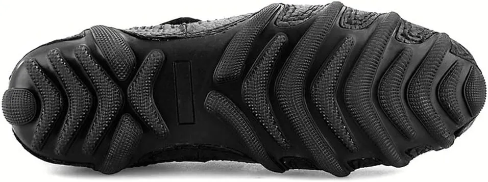 Loafers for Men Faux Crocodile Patter Monk Strap Strong Lug Soles Genuine Leather Slip on Shoes Square Toe