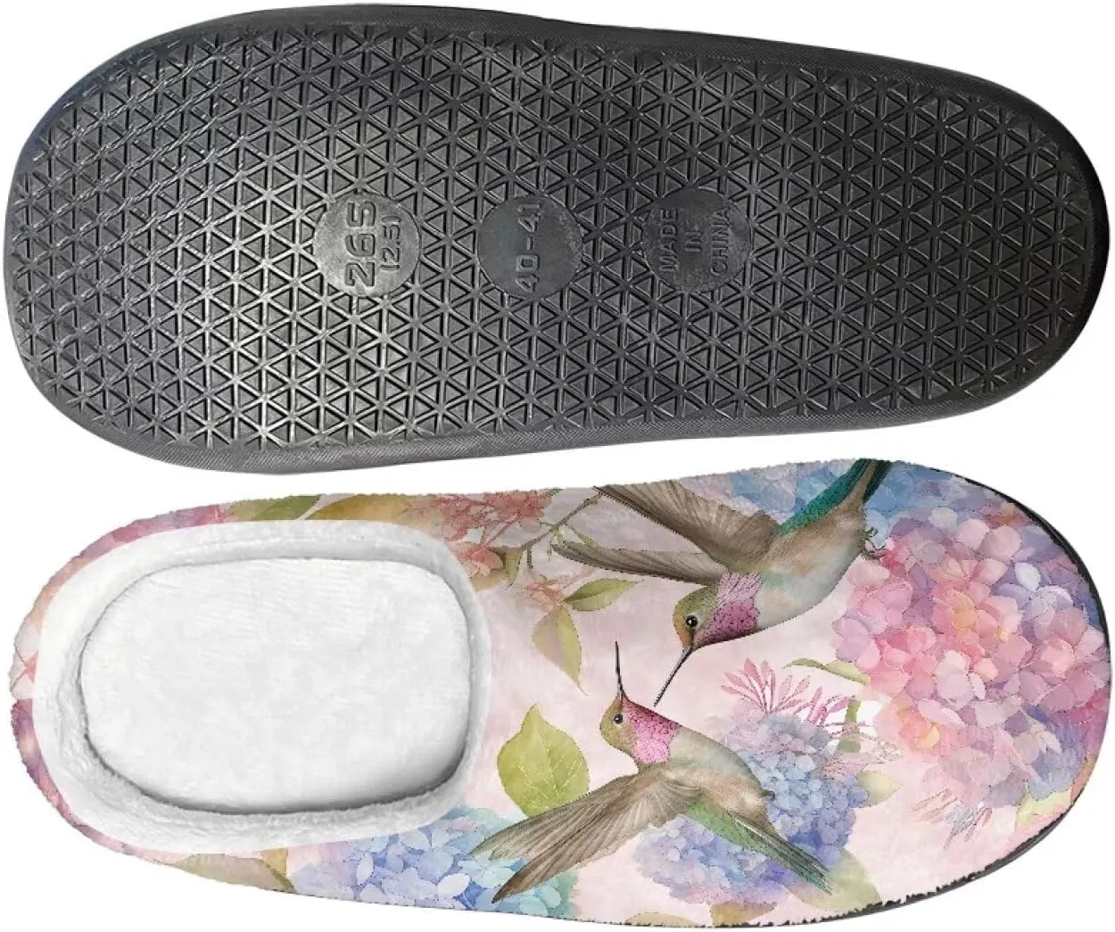 Lotusorchid Home Slipper Warm Cozy House Slipper Memory Foam Closed Toe Scuff Slipper Slip On Clog Slipper for Women Men, Non-Slip Comfy Winter Slipper