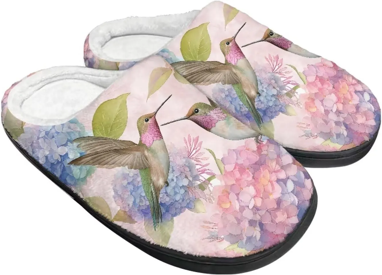 Lotusorchid Home Slipper Warm Cozy House Slipper Memory Foam Closed Toe Scuff Slipper Slip On Clog Slipper for Women Men, Non-Slip Comfy Winter Slipper