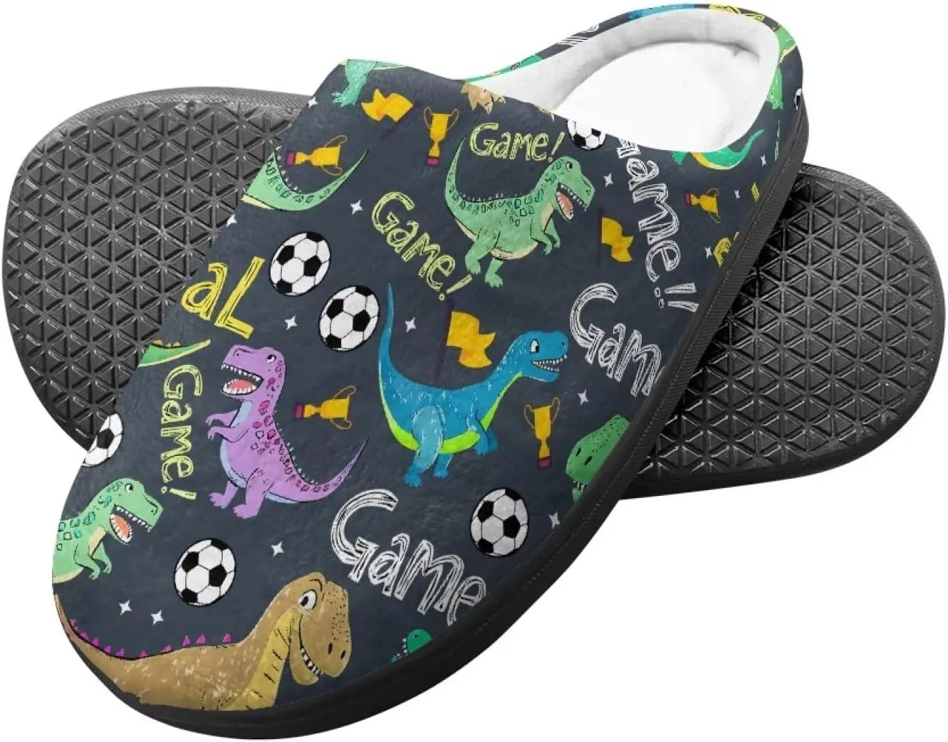 Lotusorchid Kid Bedroom Slipper Memory Foam House Slipper for Girls, Non Slip House Shoes for Boys Warm Cozy Sleep Slipper Home Slipper Indoor Outdoor