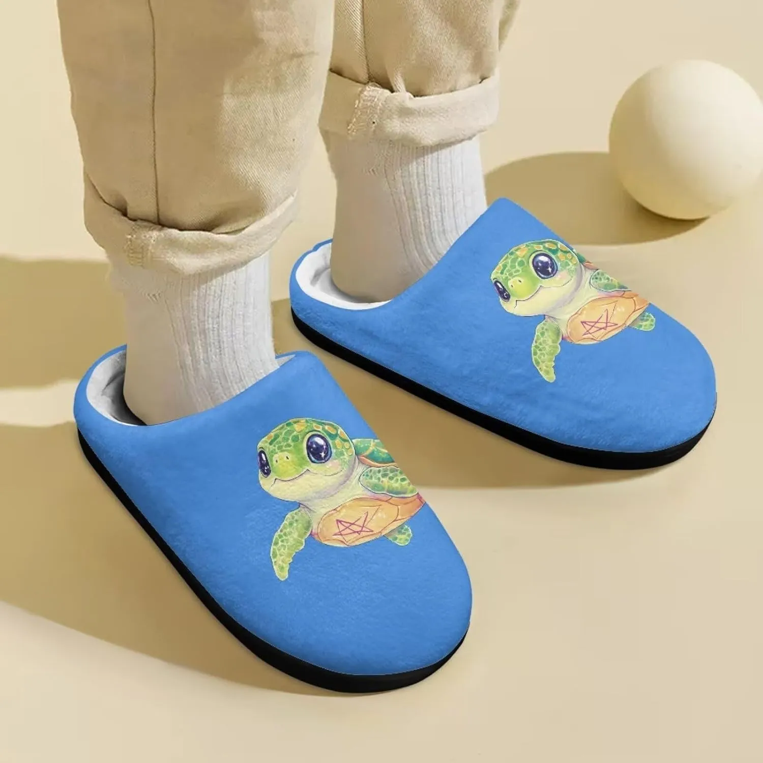 Lotusorchid Slippers for Kids Non Slip Fuzzy Warm Girls House Slipper Anti-Slip Boys Slippers Soft Bedroom Slipper