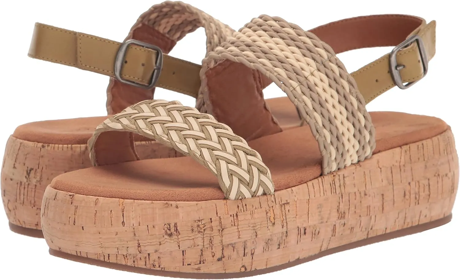Lucky Brand Women's Jadiel Braided Platform Sandal Wedge