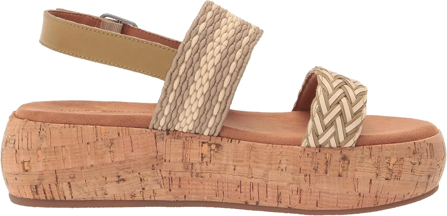 Lucky Brand Women's Jadiel Braided Platform Sandal Wedge