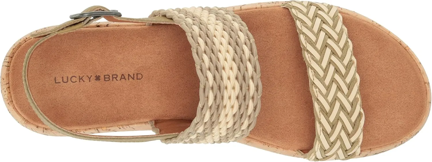 Lucky Brand Women's Jadiel Braided Platform Sandal Wedge