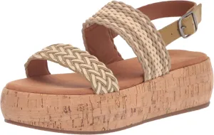 Lucky Brand Women's Jadiel Braided Platform Sandal Wedge