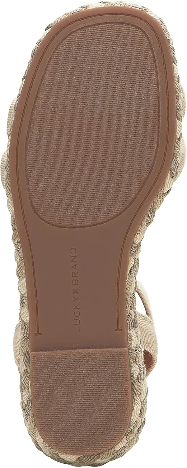 Lucky Brand Women's Naylicia Braided Wedge Sandal