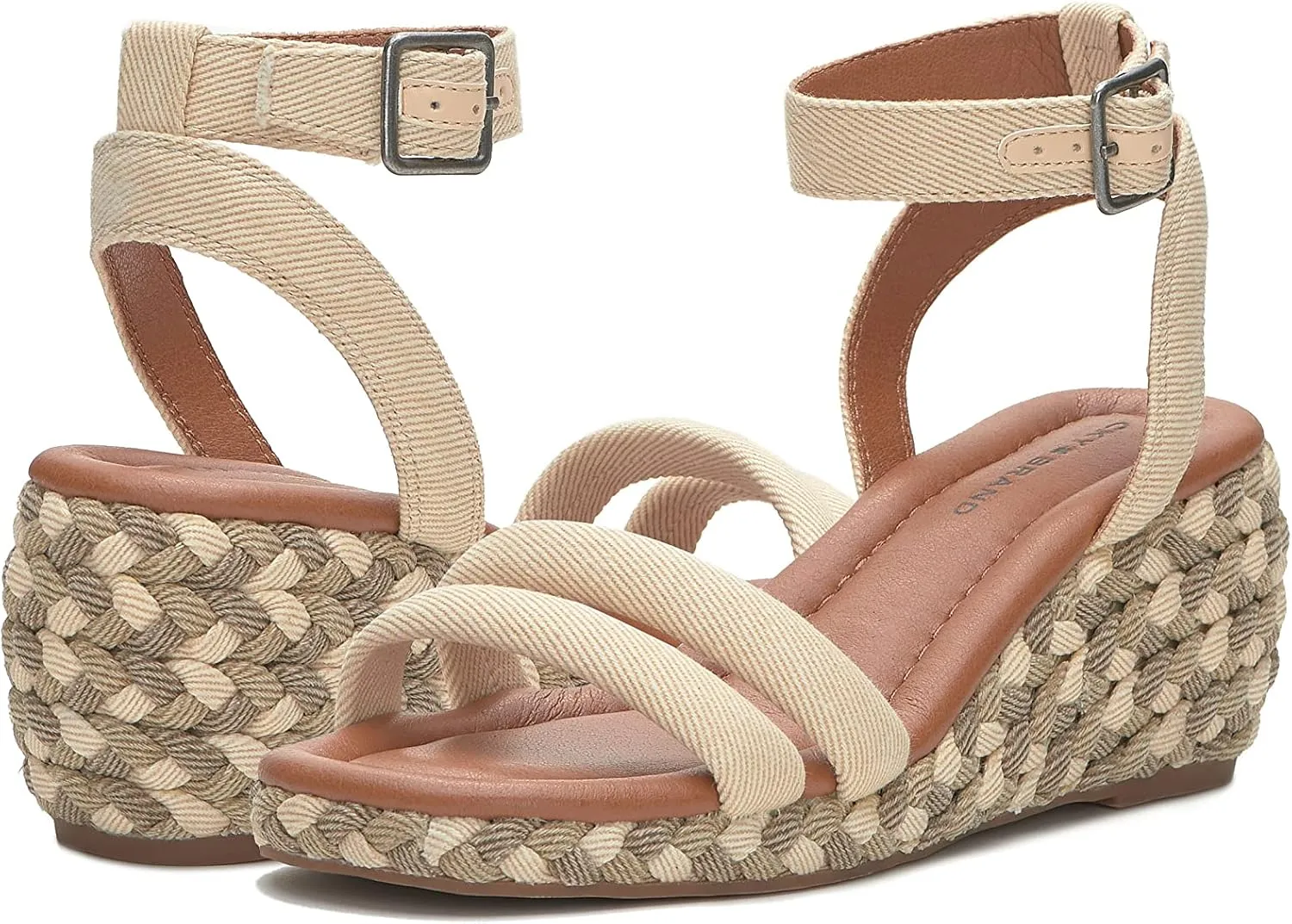 Lucky Brand Women's Naylicia Braided Wedge Sandal