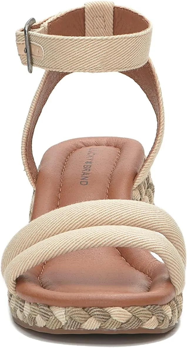 Lucky Brand Women's Naylicia Braided Wedge Sandal