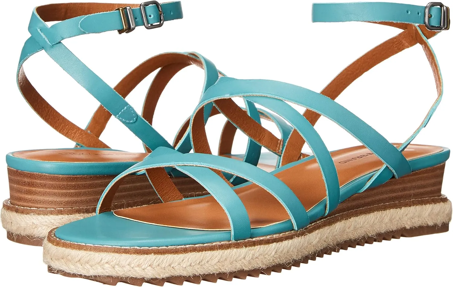 Lucky Brand Women's Nemelli Strappy Wedge Sandal Platform