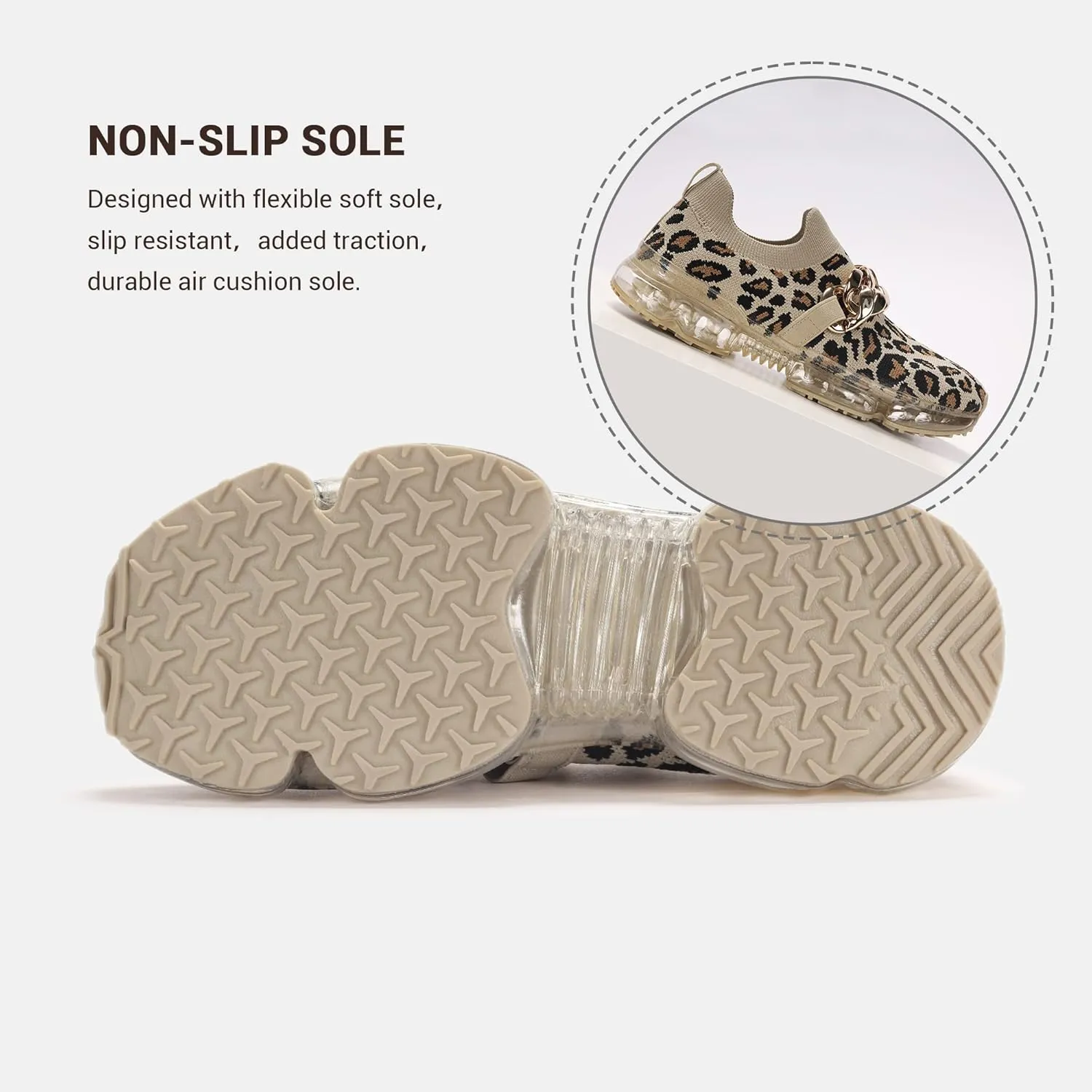 LUCKY STEP Women Air Cushion Fashion Sneakers Breathable Casual Comfortable Lightweight Walking Shoes