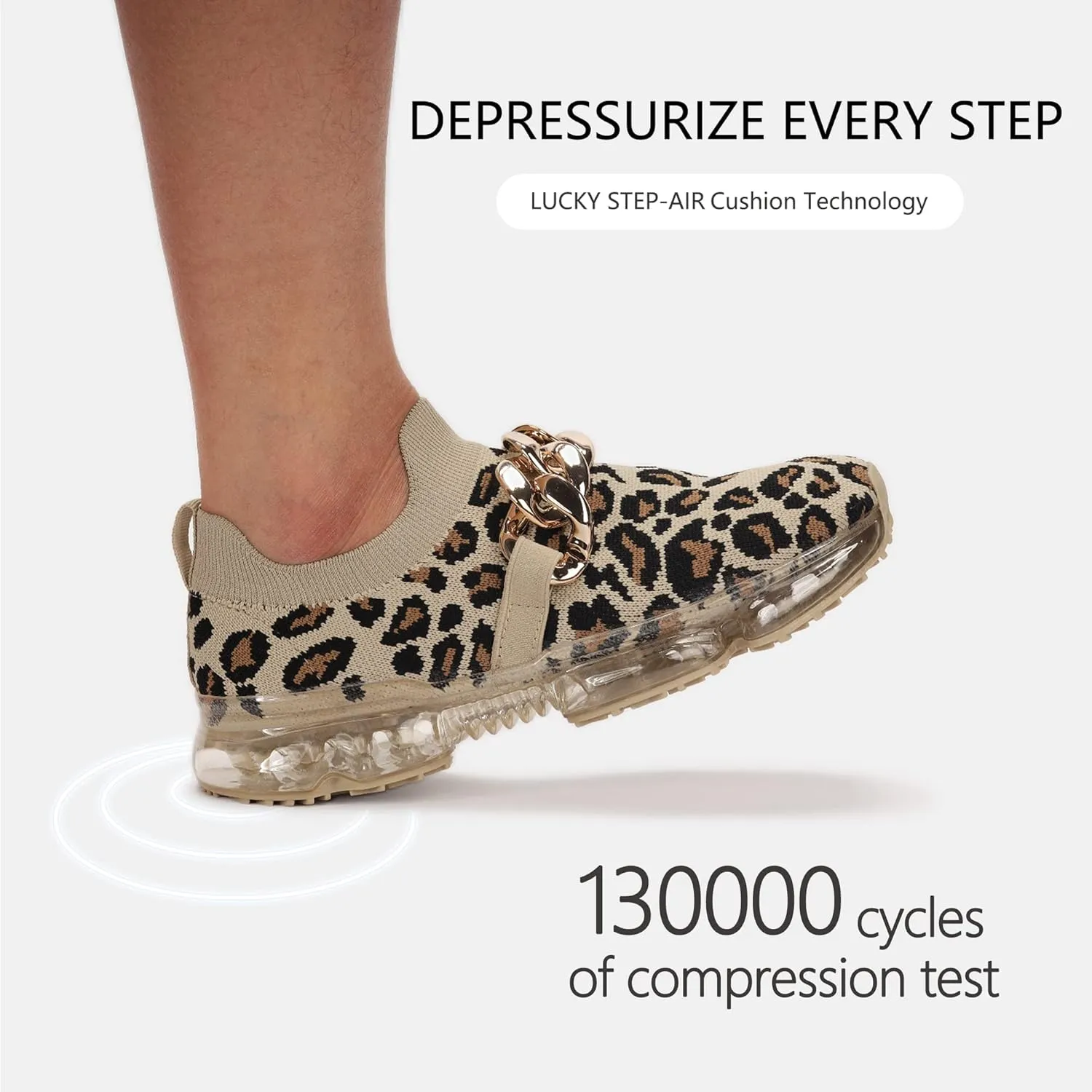 LUCKY STEP Women Air Cushion Fashion Sneakers Breathable Casual Comfortable Lightweight Walking Shoes