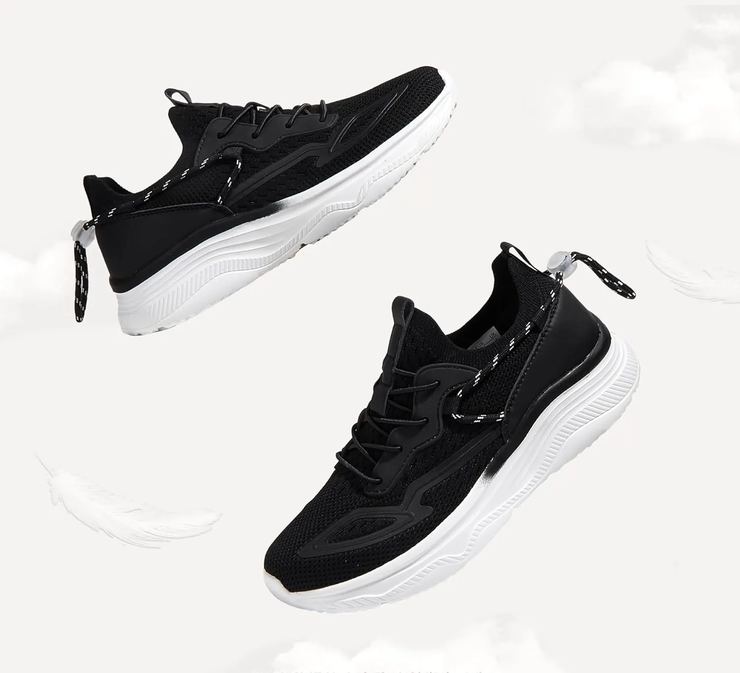 LUCKY STEP Women's Slip On Walking Shoes Mesh Tennis Workout Comfortable Lightweight Athletic Gym Trainers Stylish Breathable Fashion Sneakers