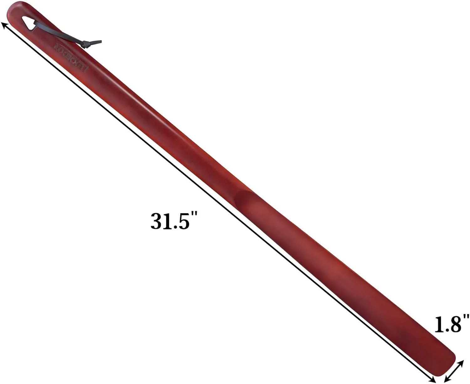 Luxdecor Long Handled Wooden Shoehorns-15in/24in/31.5in Wooden Long Handle Shoe Horn for Seinors Men Boot Jack Shoe Helper
