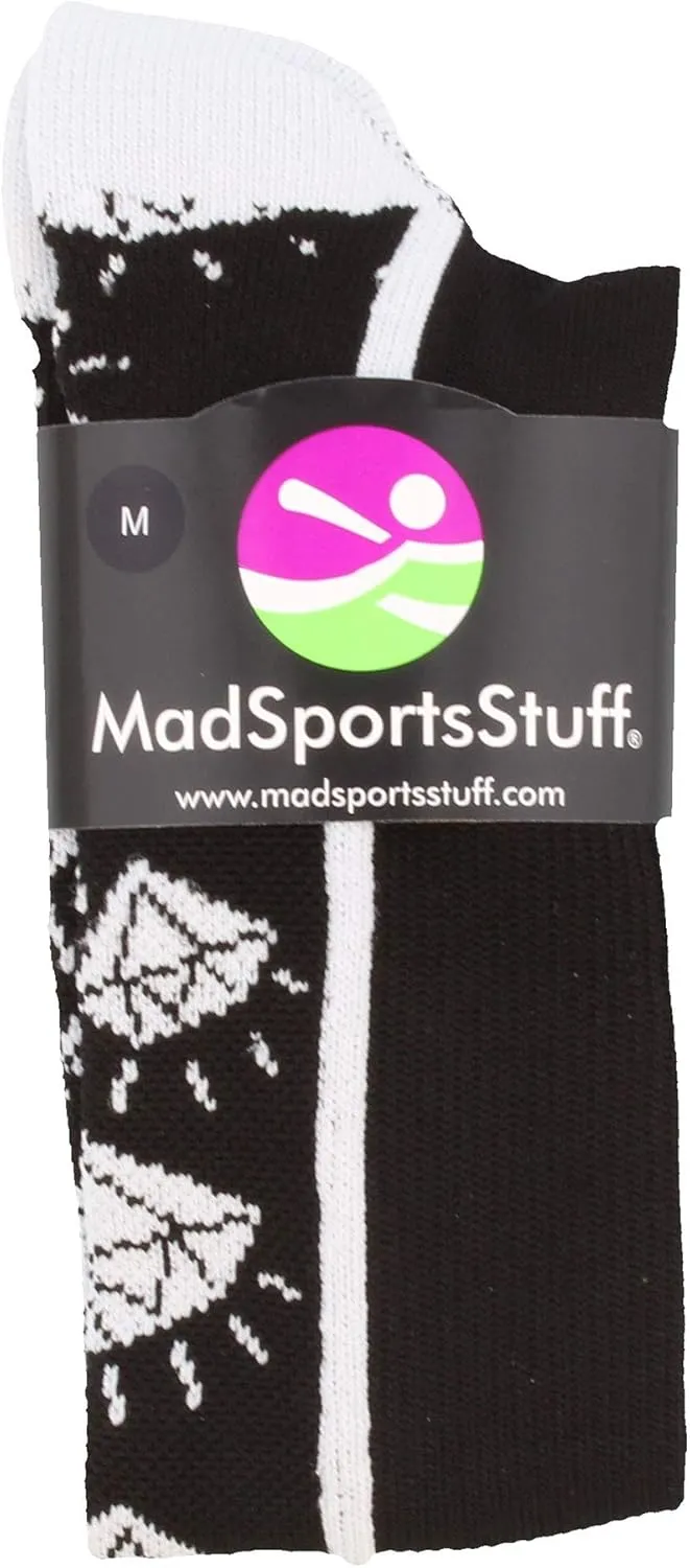 MadSportsStuff Softball Socks with Diamonds for Girls Women Kids Youth Adult Over the Calf Soccer