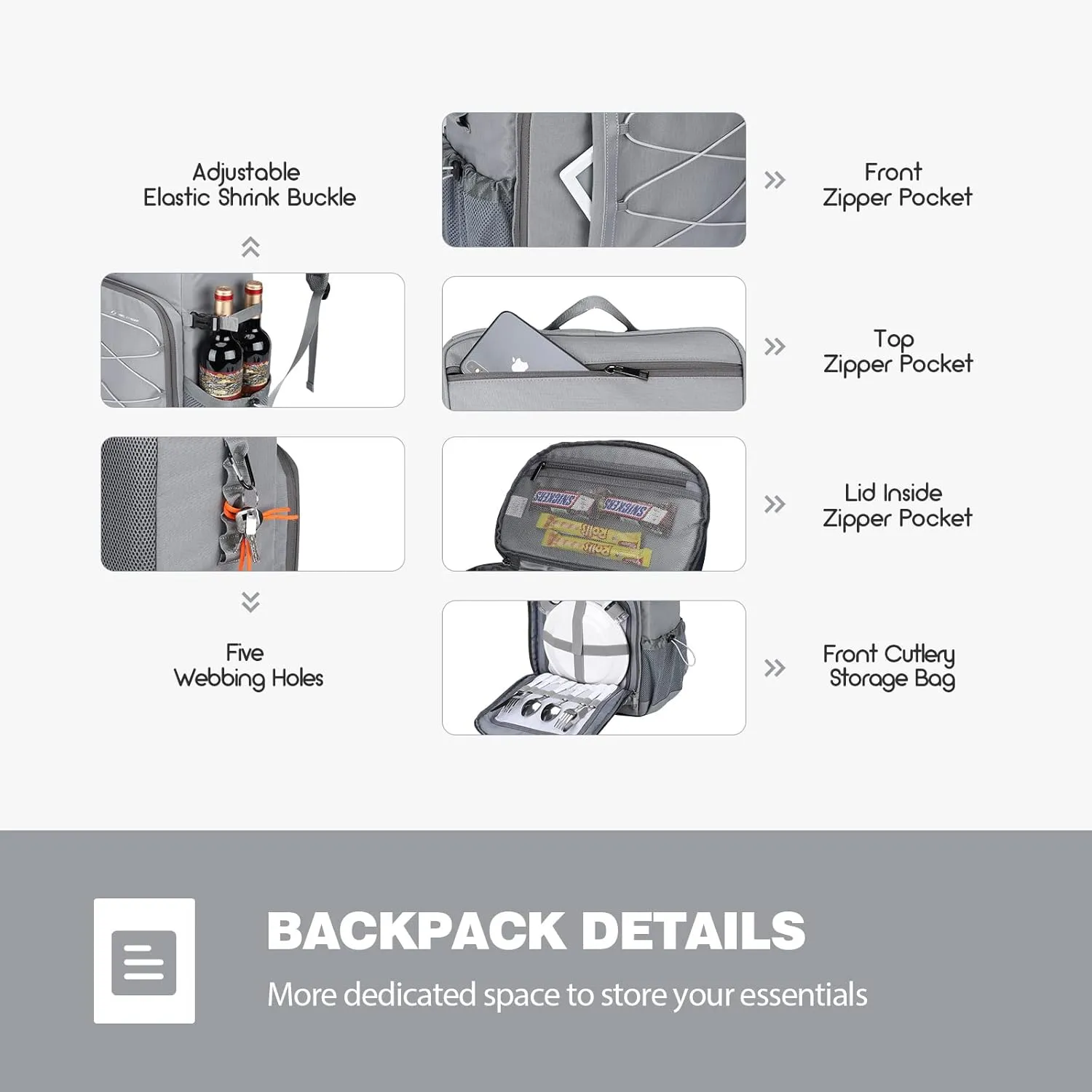 Maelstrom Cooler Backpack - 35/50 Can Insulated Soft Cooler Lunch Bag for Camping, Beach, Hiking & Shopping