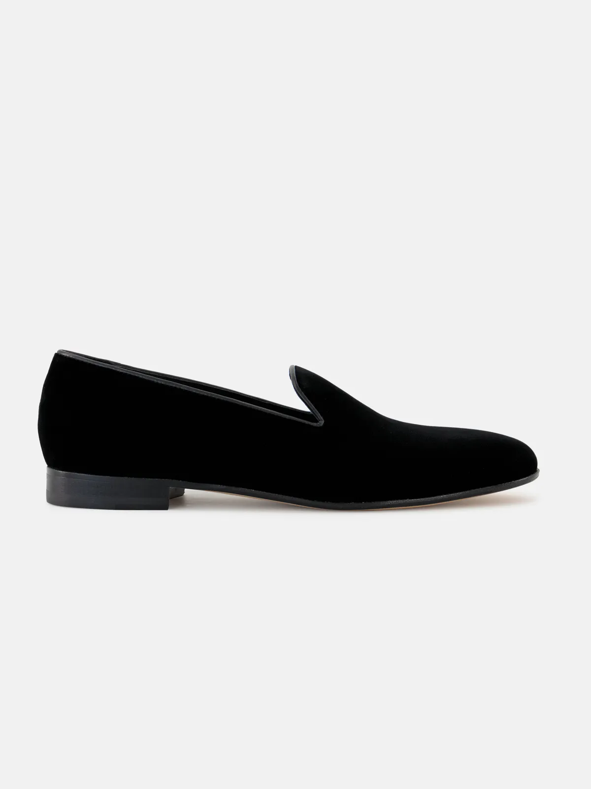 Marco Black Velvet Slipper