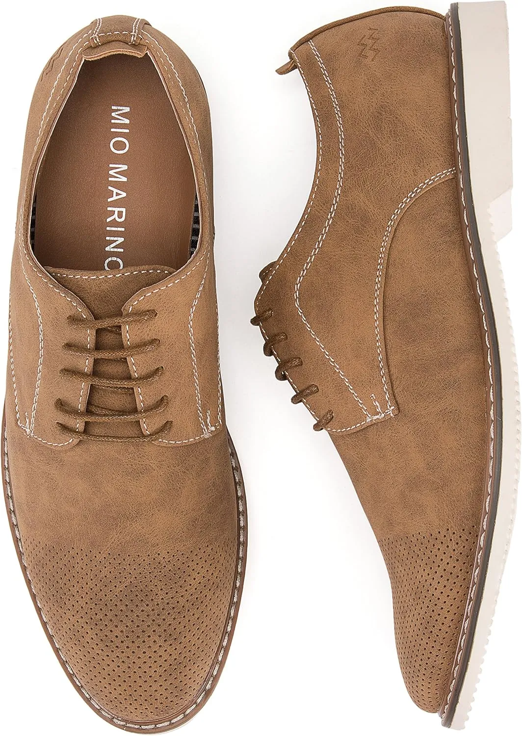 Marino Men's Oxfords Casual Dress Shoes - Comfortable and Breathable Premium Leather Shoe with Rubber Sole