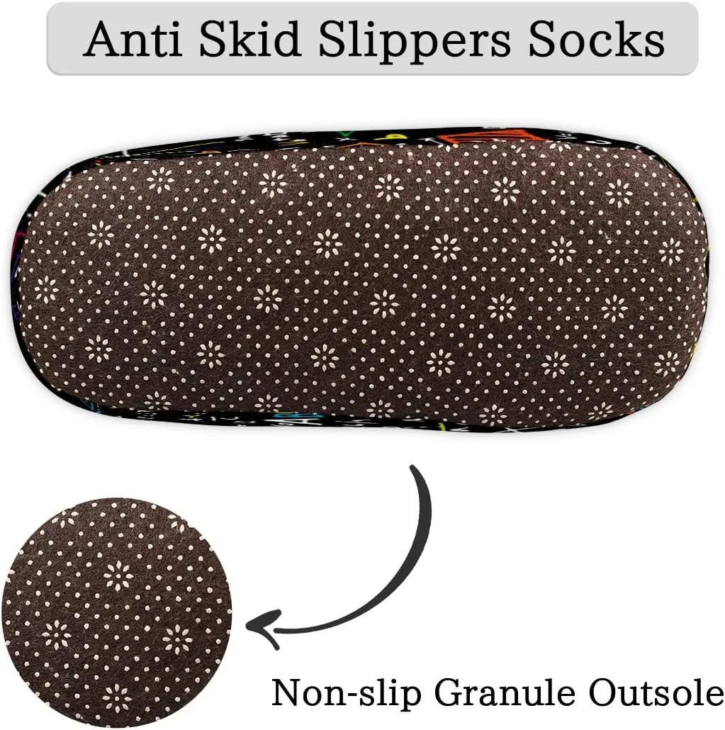 Math Education Geometrical Plots Formulas Slippers for Women Men Cozy Non-slip House Shoes Winter Warm Indoor Slipper