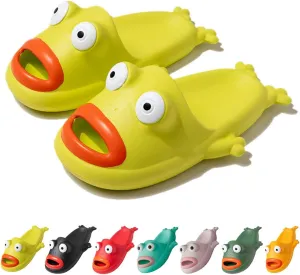 MEADOO Frog Slippers,Frog Flip Flops, Thickness Bath Slipper, Funny Couple Frog Slides, Bass Sandals, Beach & Shower Shoes