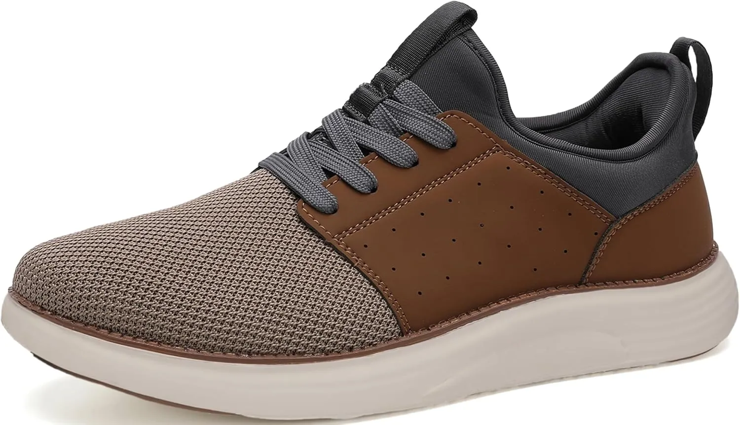 Men Casual Dress Shoes Hands Free Slip On Laceless Fashion Sneakers Lightweight Breathable Walking Shoes Gym Tennis Athletic