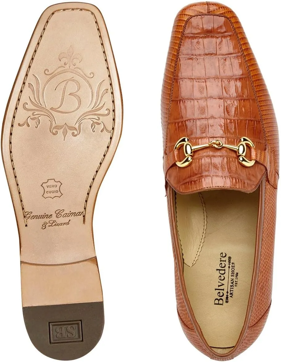 Men's 1030 Udine Genuine Caiman Crocodile and Lizard Loafer