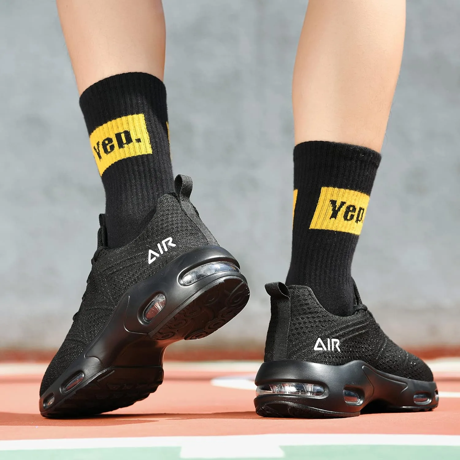 Mens Air Running Shoes Comfortable Walking Tennis Sneakers Lighweight Athletic Shoes for Sport Gym Jogging US 7-12
