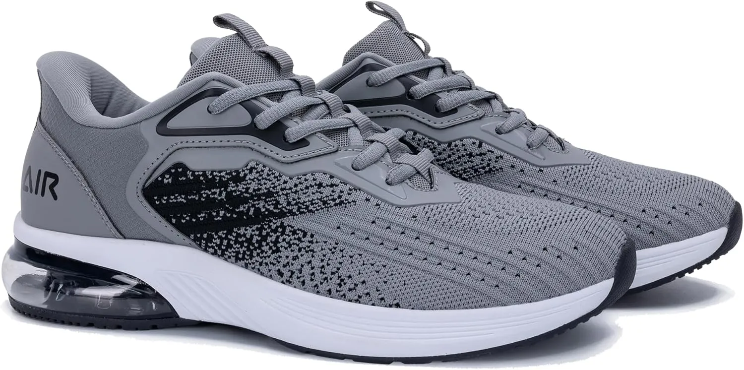 Men's Air Running Shoes Tennis Jogging Gym Fashion Sneaker Lightweight Knitting Breathable Athletic Walking Shoes US 7-12.5