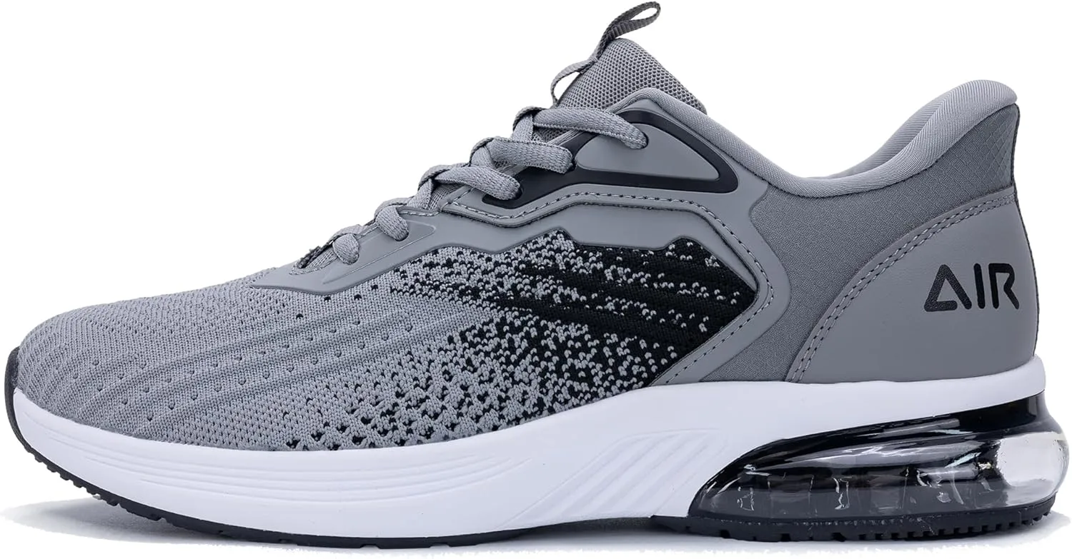 Men's Air Running Shoes Tennis Jogging Gym Fashion Sneaker Lightweight Knitting Breathable Athletic Walking Shoes US 7-12.5