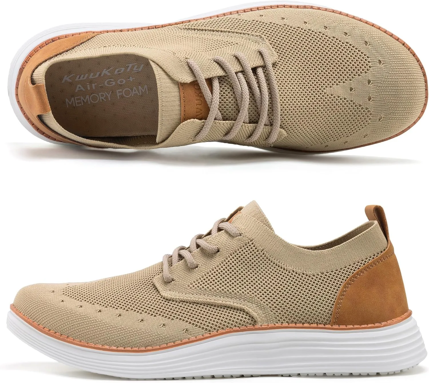 Men's Casual Dress Shoes Mesh Breathable Oxfords Sneakers Lightweight Comfortable Walking Shoes 7.5-12.5