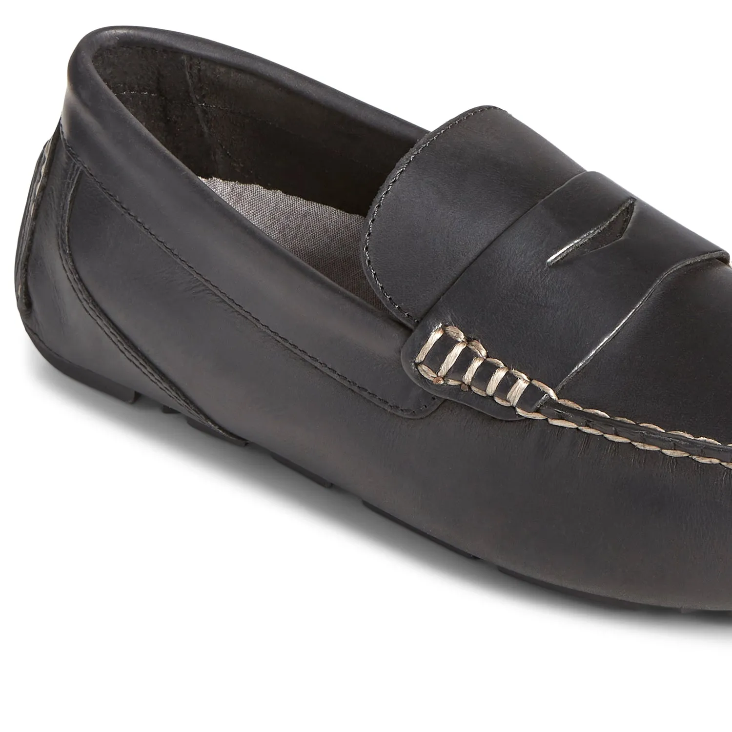 Men's Davenport Penny Loafers - Black (STS23193)