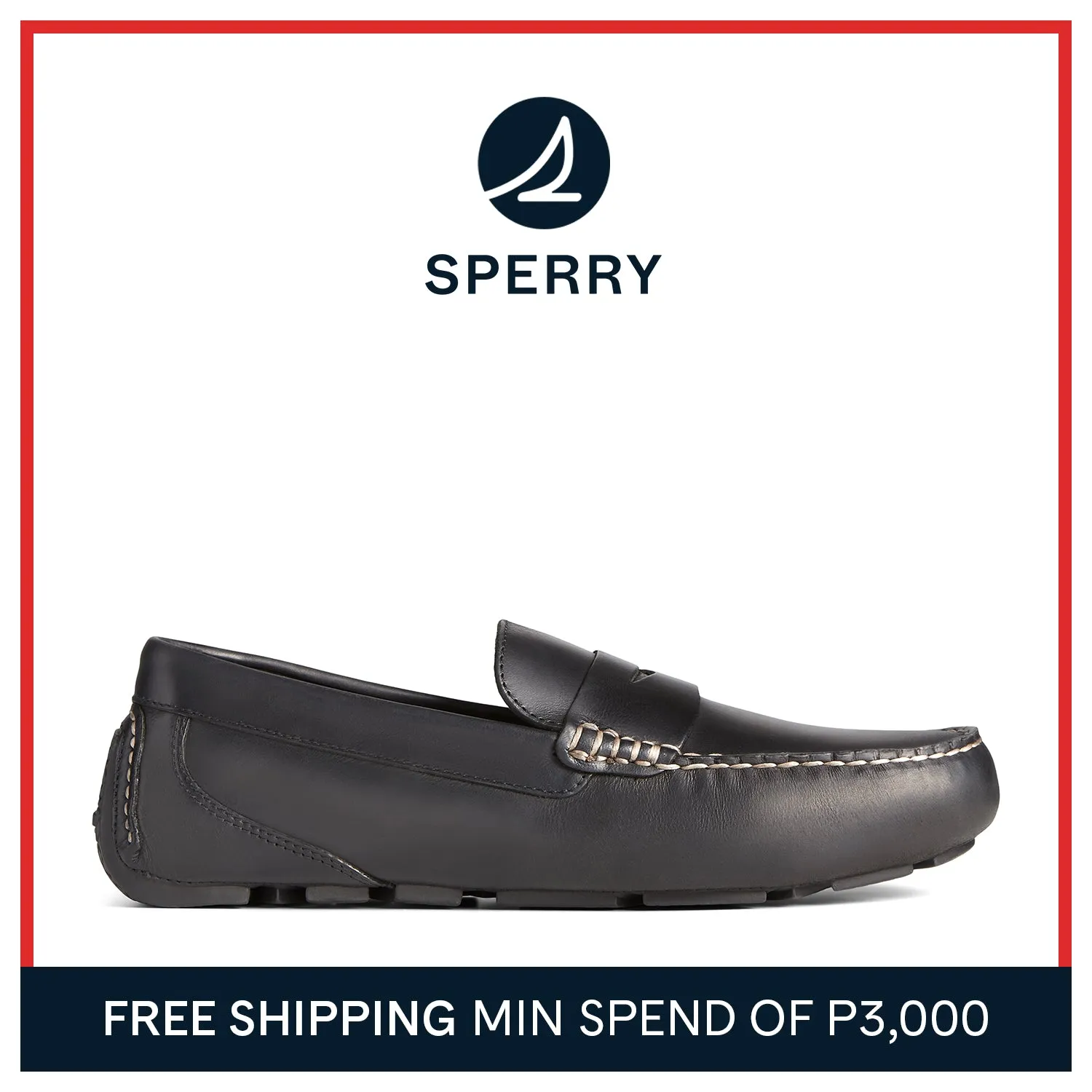 Men's Davenport Penny Loafers - Black (STS23193)