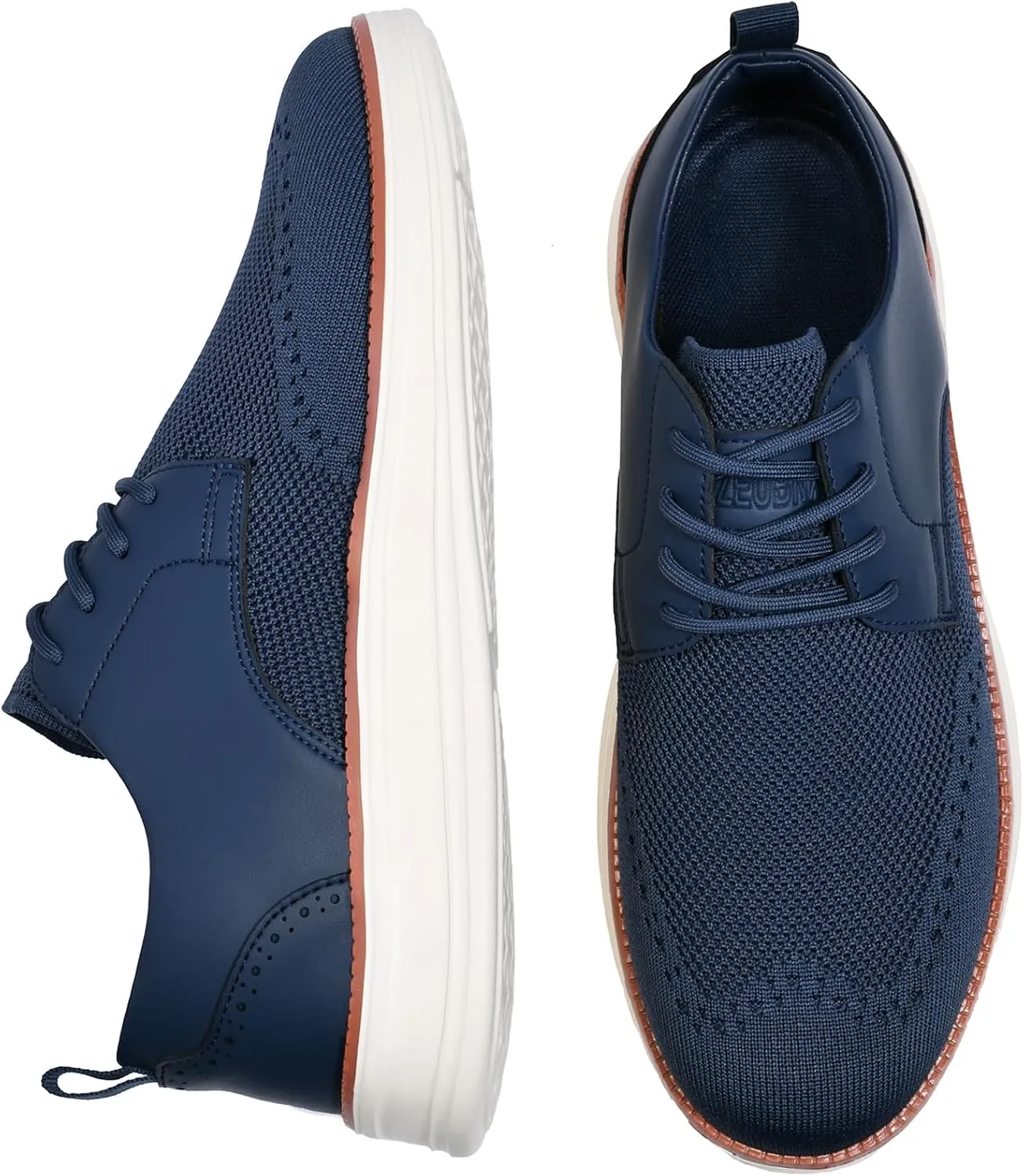 Men's Dress Sneakers Business Casual Dress Oxfords Walking Shoes Lightweight Comfortable Brogue Shoes