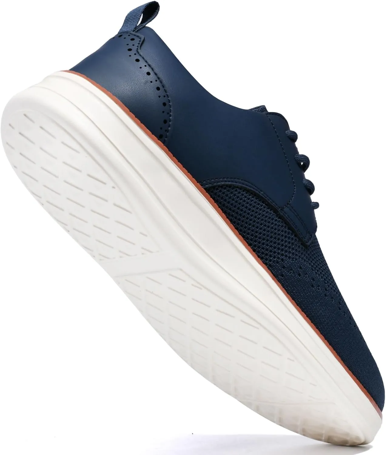 Men's Dress Sneakers Business Casual Dress Oxfords Walking Shoes Lightweight Comfortable Brogue Shoes