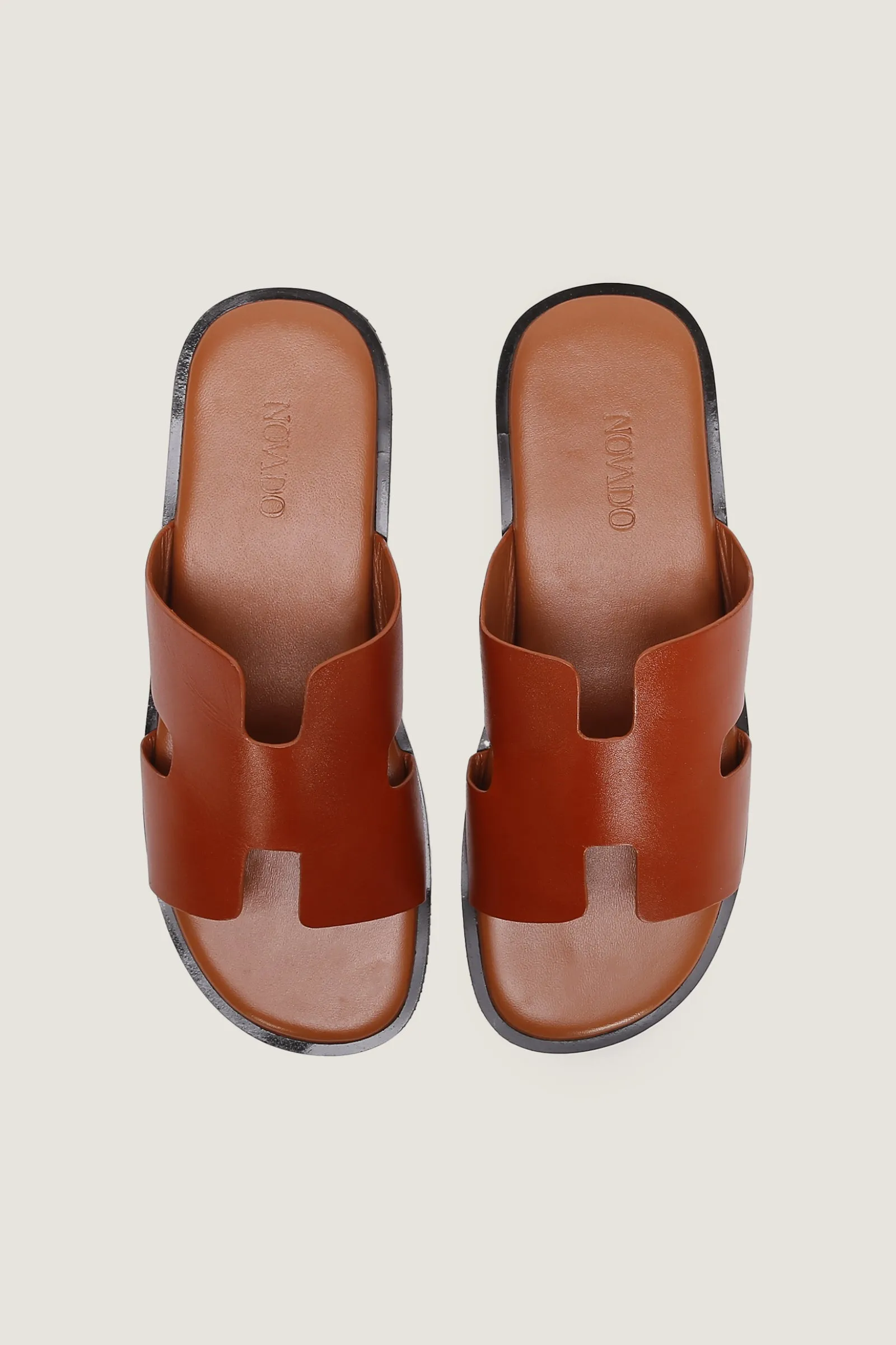 Men's H Style Leather Slipper