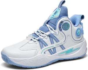 Mens High Top Basketball Shoes Streetball Breathable Non Slip Outdoor Sneakers Cushioning Workout Running Shoes for Fitness Tennis Shoes