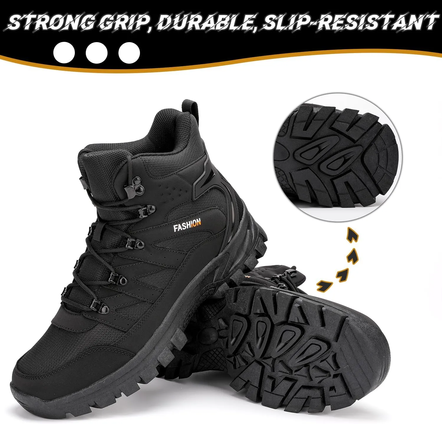 Men's Hiking Boots Hiking Shoes,Waterproof Outdoor Trekking Backpacking Mountaineering Boots 8061