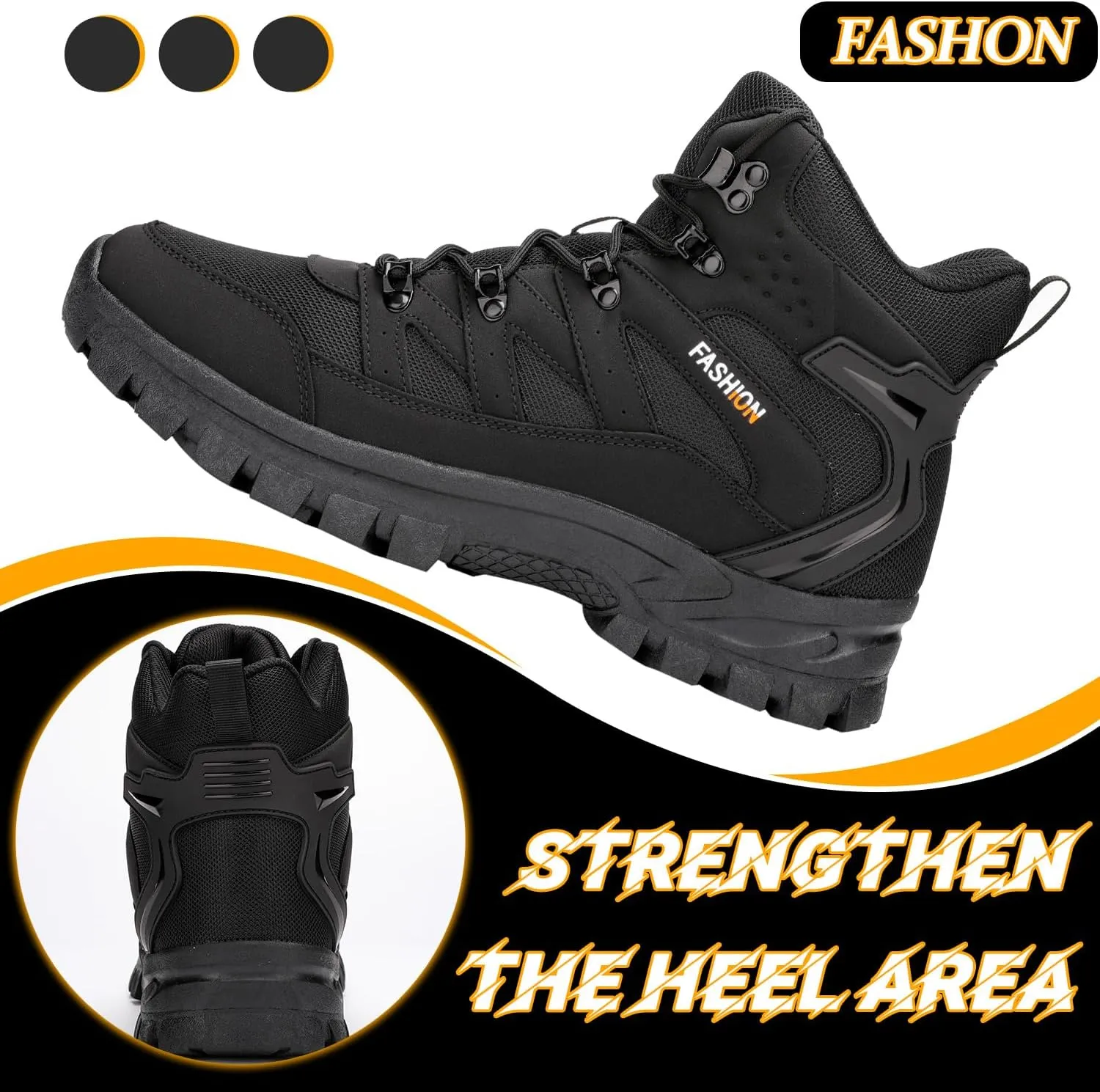 Men's Hiking Boots Hiking Shoes,Waterproof Outdoor Trekking Backpacking Mountaineering Boots 8061
