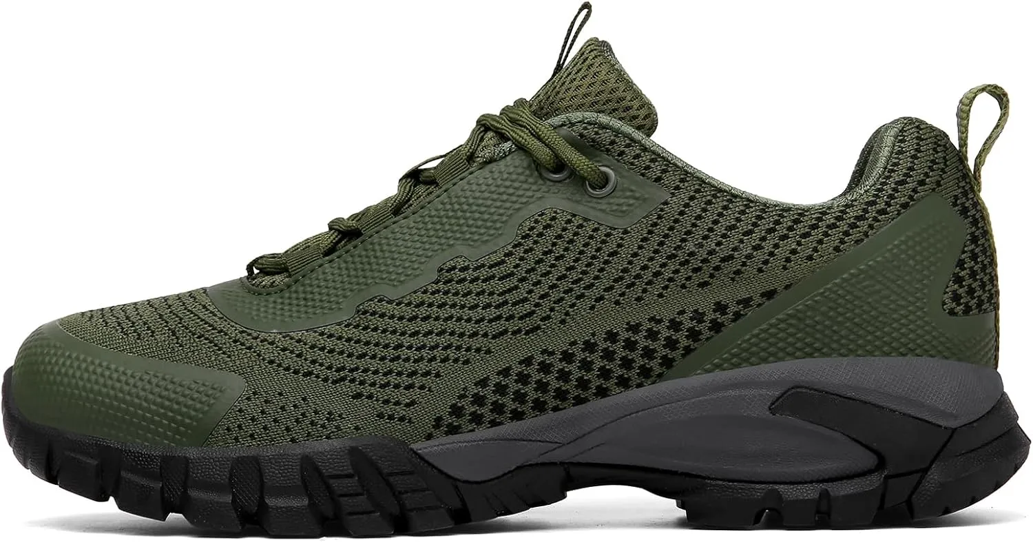 Mens Hiking Shoes Waterproof Lightweight Ankle Boots Outdoor Trekking Camping Walking Quest