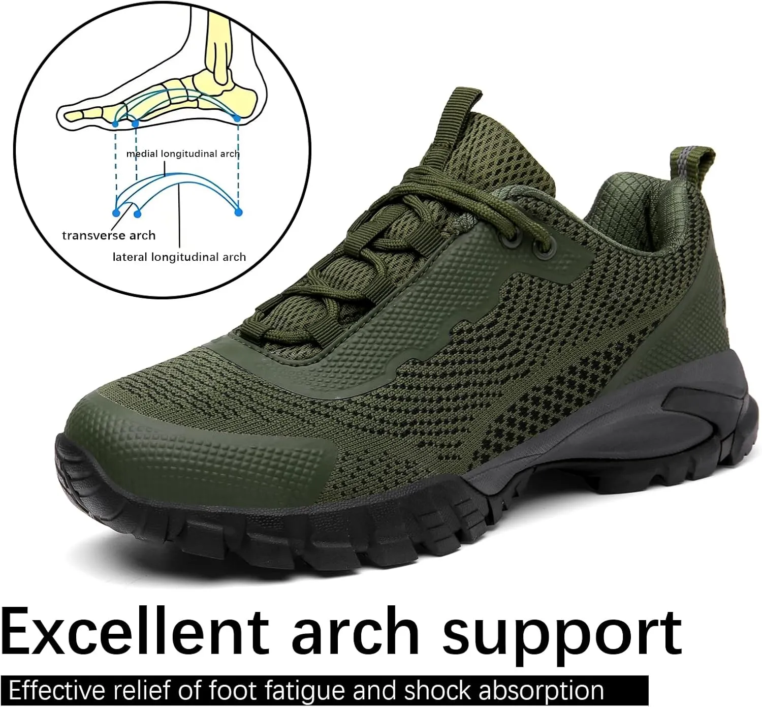 Mens Hiking Shoes Waterproof Lightweight Ankle Boots Outdoor Trekking Camping Walking Quest