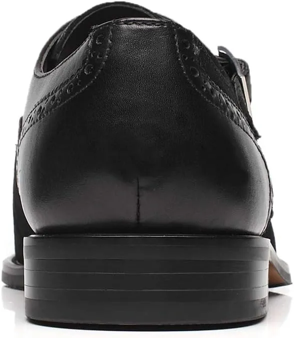 Mens Leather Double Monk Strap Loafer