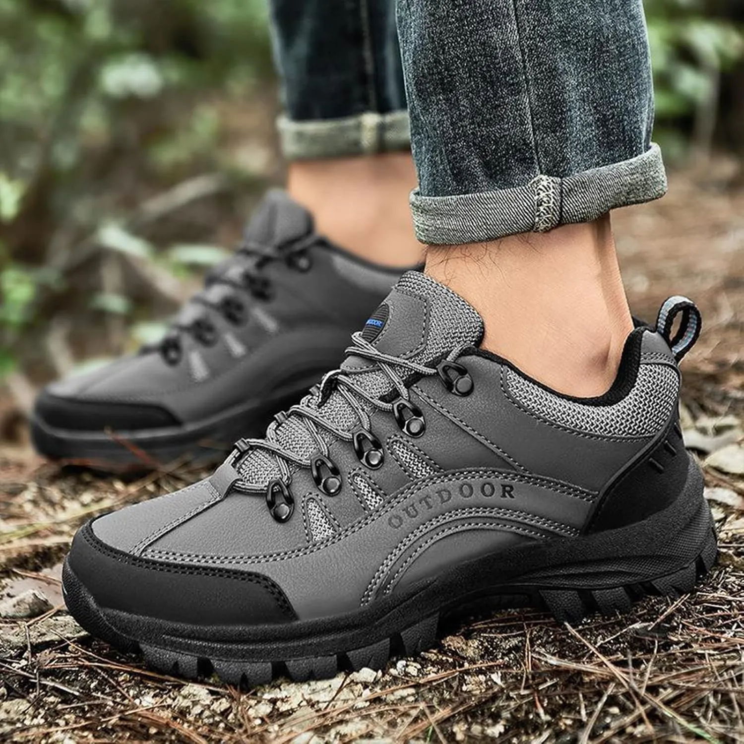 Men's Low Rise Hiking Shoes, Lightweight Breathable Outdoor Travelling Camping Climbing Walking Shoes Trail Running Shoes