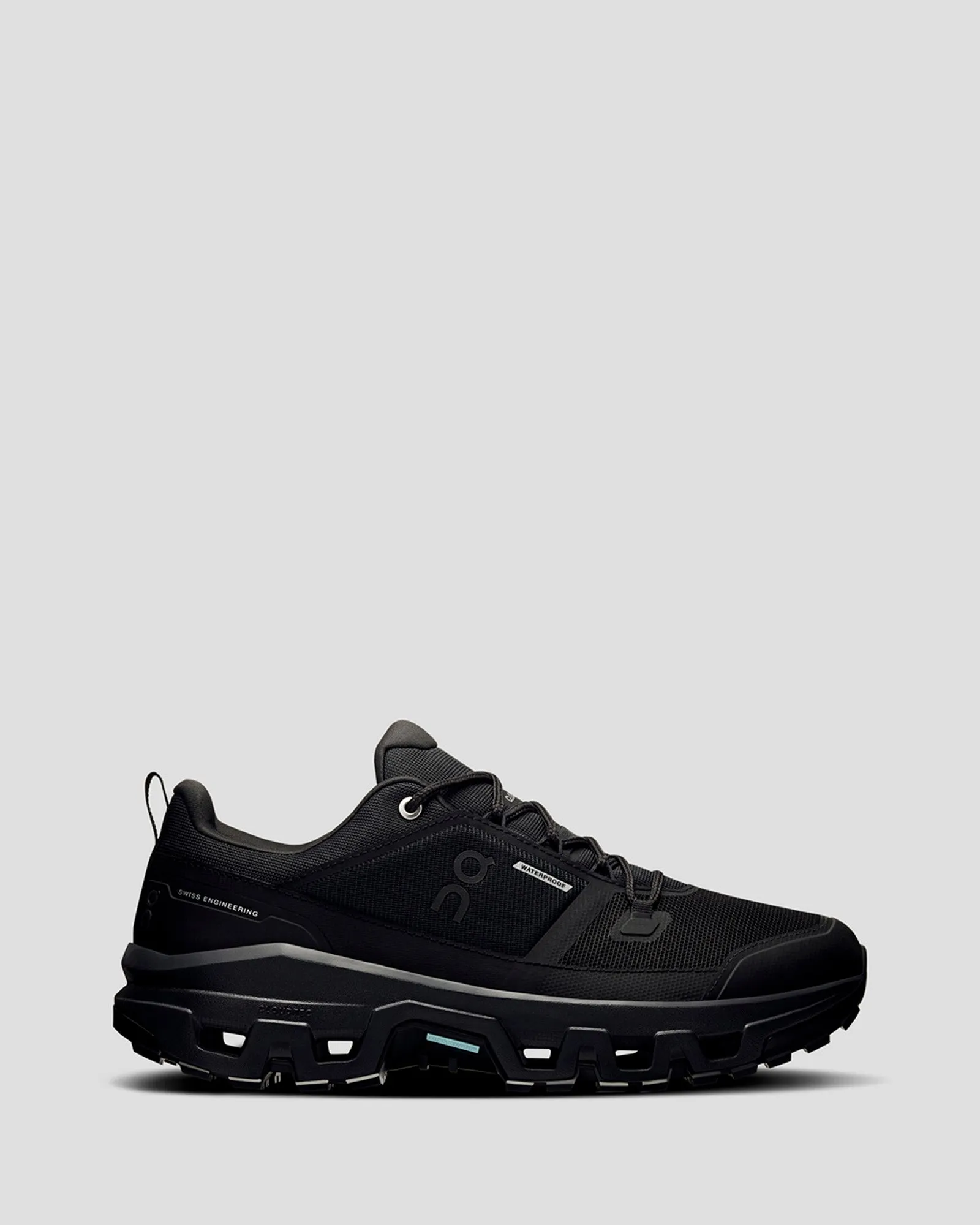 Men's On Cloudrock Low Hiking Shoes - Black/Black