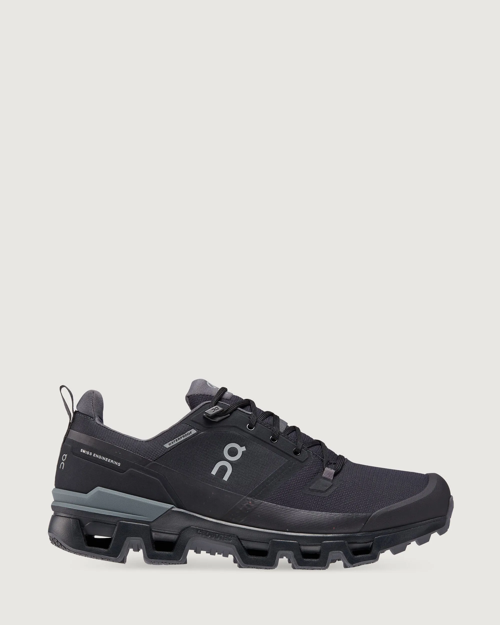 Men's On Cloudwander Waterproof Hiking Shoes - Black/Eclipse