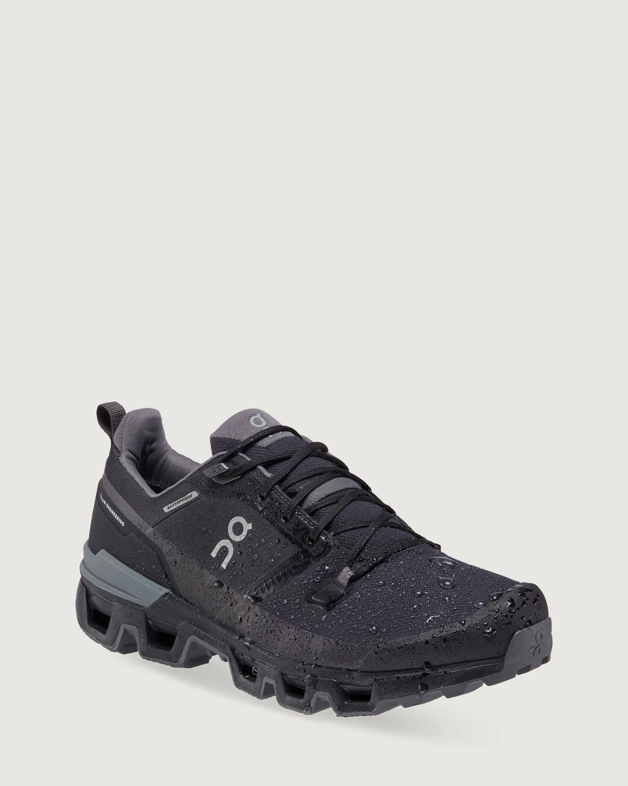 Men's On Cloudwander Waterproof Hiking Shoes - Black/Eclipse