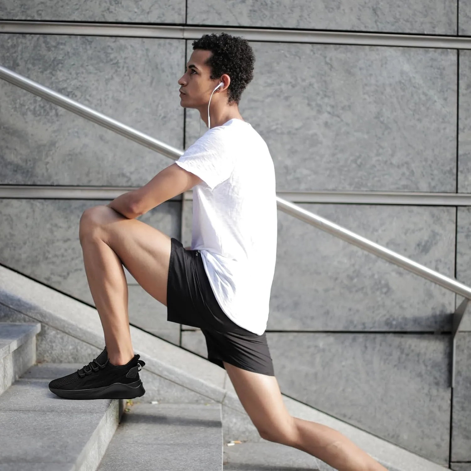 Mens Running Shoes Tennis Sneakers Walking Slip on Gym Workout Athletic Breathable Jogging Sport Casual Shoe