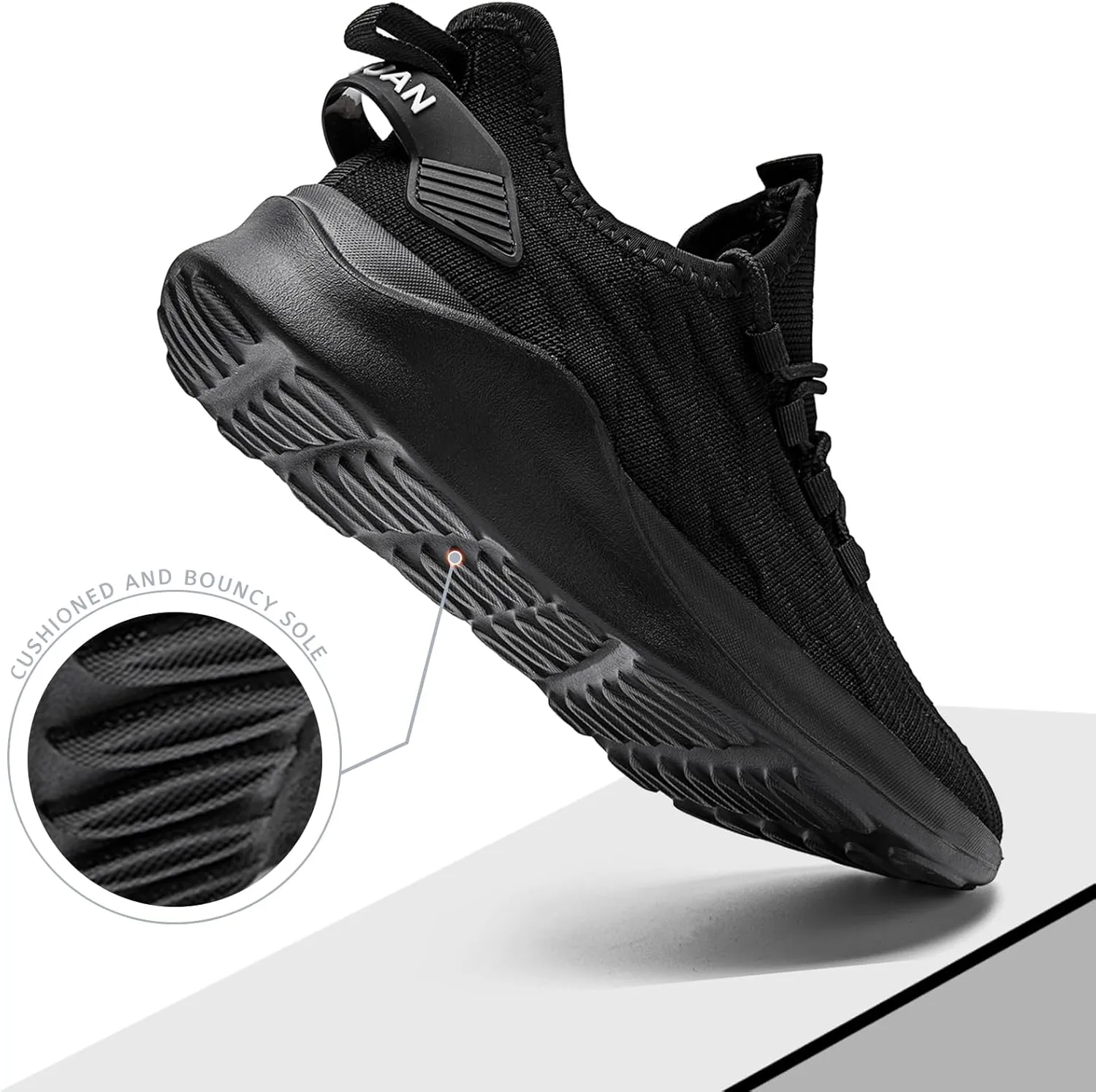 Mens Running Shoes Tennis Sneakers Walking Slip on Gym Workout Athletic Breathable Jogging Sport Casual Shoe